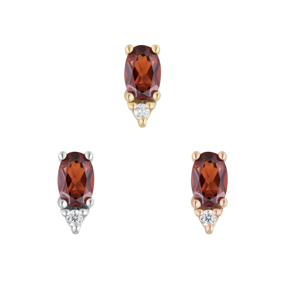 Desden with Garnet and CZ — Buddha