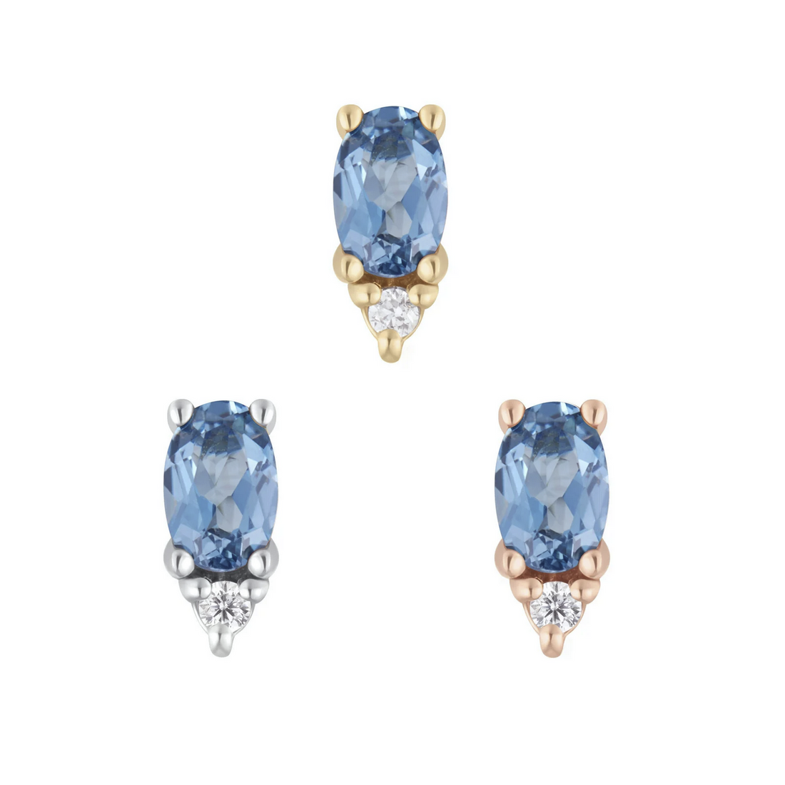 Desden with London Blue Topaz and CZ — Buddha