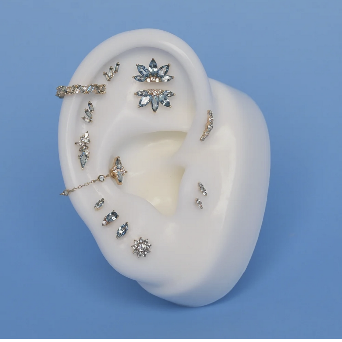 Desden with London Blue Topaz and CZ — Buddha