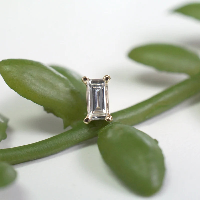 Diamond Baguette Solitaire Prong — Modern Mood