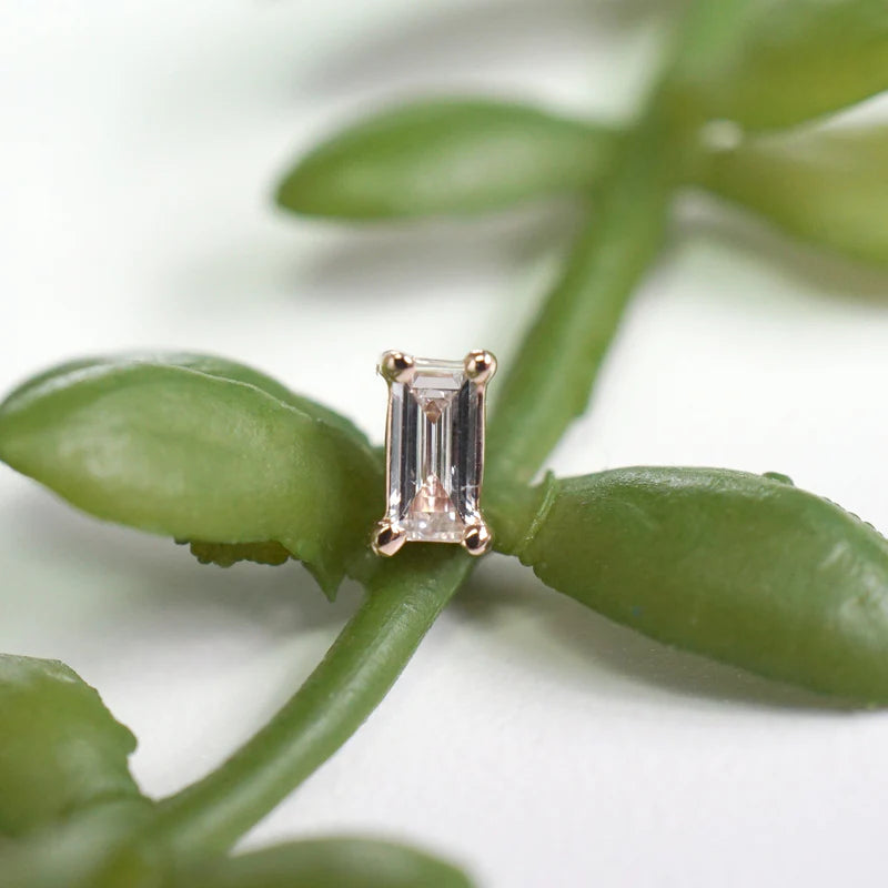 Diamond Baguette Solitaire Prong — Modern Mood
