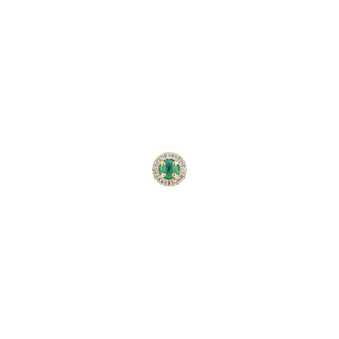 Diamond Halo - 4mm Round Cabochon Moonstone — Modern Mood