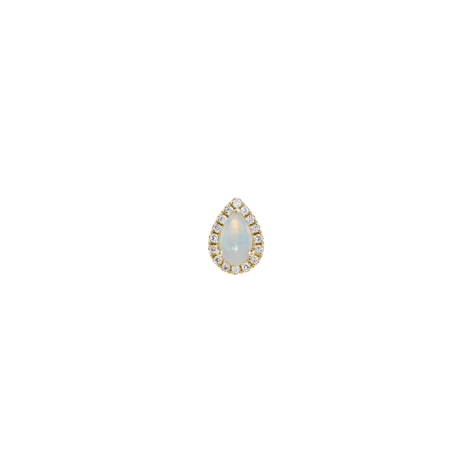 Diamond Halo - Pear Cabochon from Modern Mood