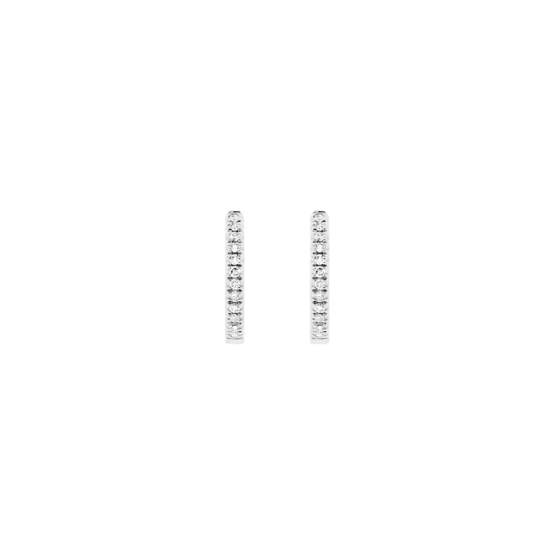 White Diamond Huggie — Modern Mood