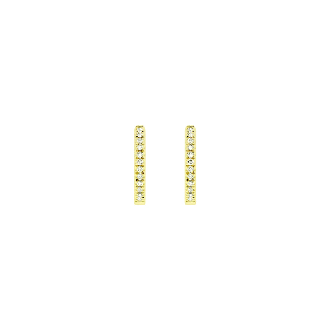 White Diamond Huggie — Modern Mood