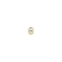 Diamond Oval Solitaire Bezel — Modern Mood