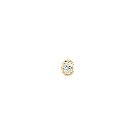 Diamond Oval Solitaire Bezel from Modern Mood