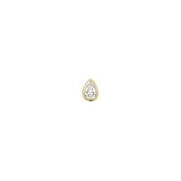 Diamond Pear Solitaire Bezel — Modern Mood