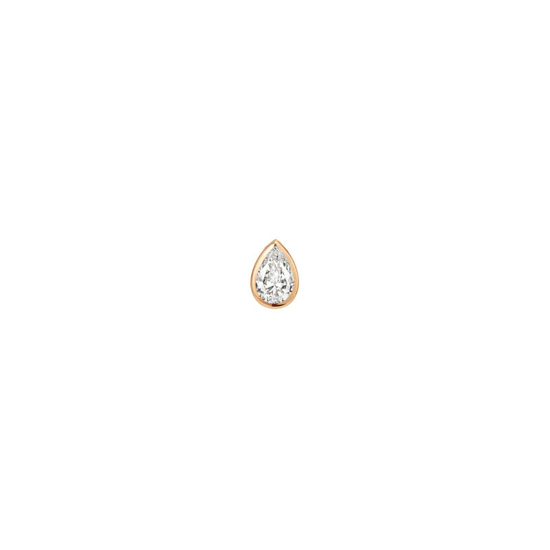 Diamond Pear Solitaire Bezel — Modern Mood