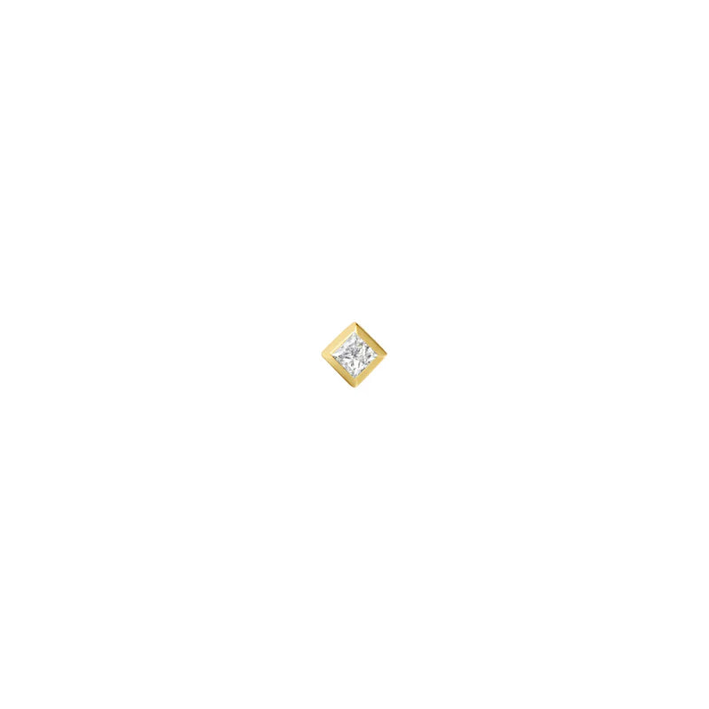 Diamond Princess Square Solitaire Bezel from Modern Mood