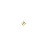 Diamond Princess Square Solitaire Bezel — Modern Mood
