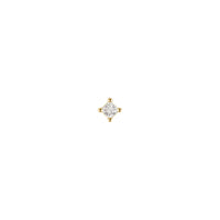 Diamond Princess Square Solitaire Prong — Modern Mood