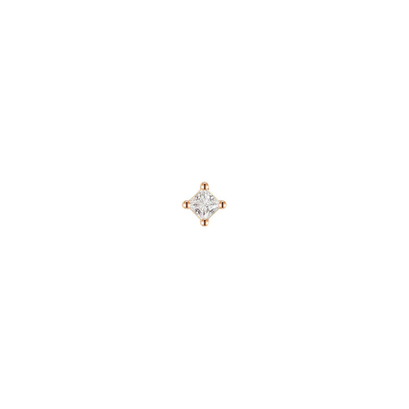 Diamond Princess Square Solitaire Prong — Modern Mood