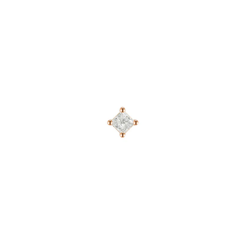 Diamond Princess Square Solitaire Prong — Modern Mood