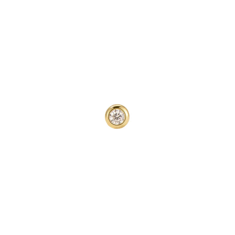 Diamond Round Solitaire Bezel — Modern Mood