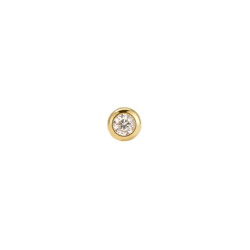 Diamond Round Solitaire Bezel — Modern Mood