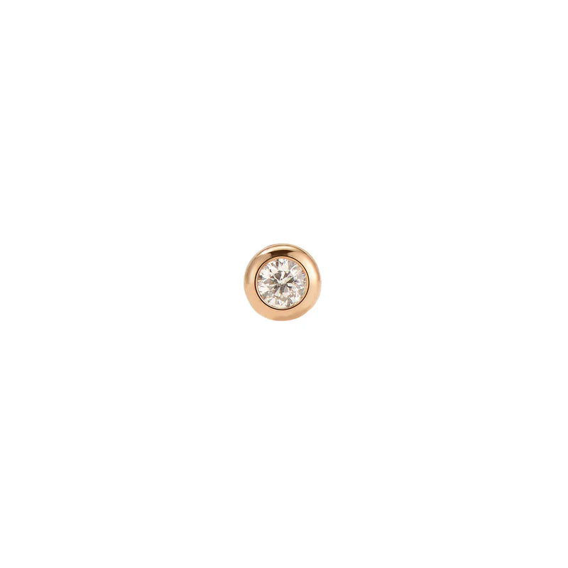 Diamond Round Solitaire Bezel — Modern Mood