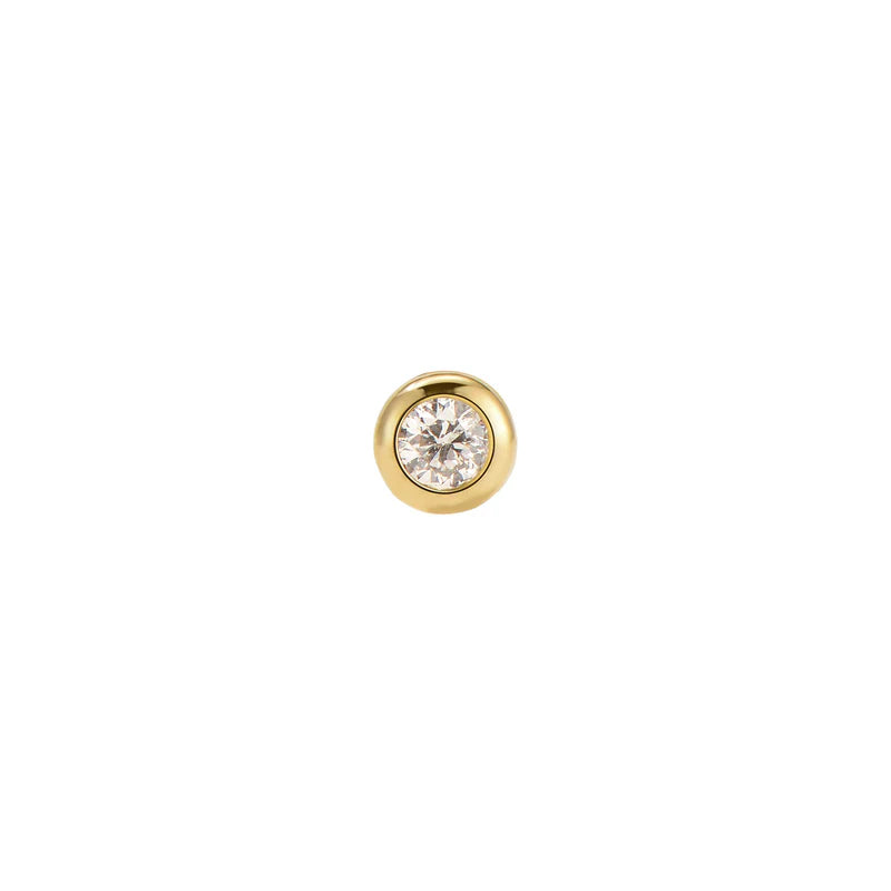 Diamond Round Solitaire Bezel — Modern Mood