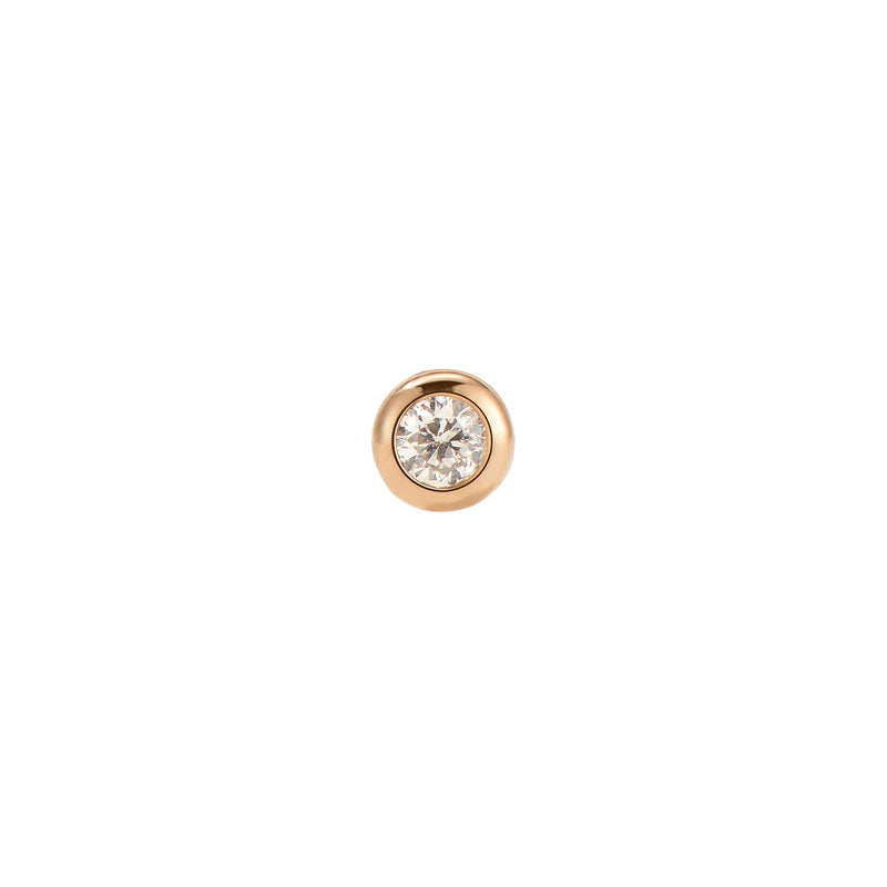 Diamond Round Solitaire Bezel — Modern Mood