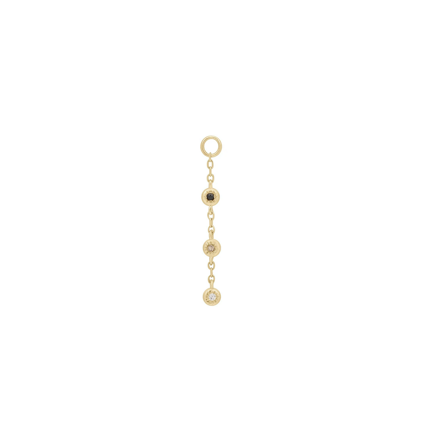 Dig It Charm with Smoky Quartz — Buddha