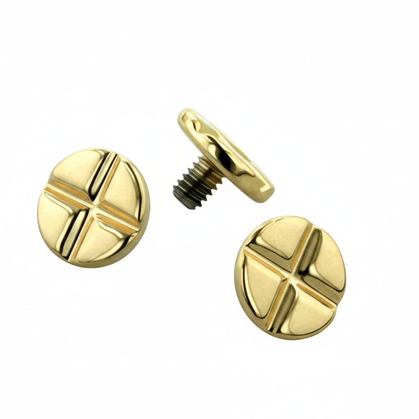 Gold Philips Disc End from Anatometal