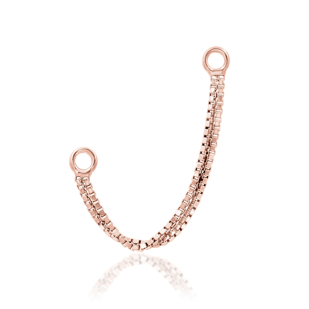 Double Box Chain from Junipurr Rose Gold (Vault)