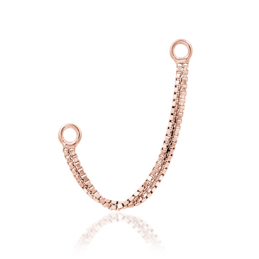 Double Box Chain from Junipurr Rose Gold (Vault)