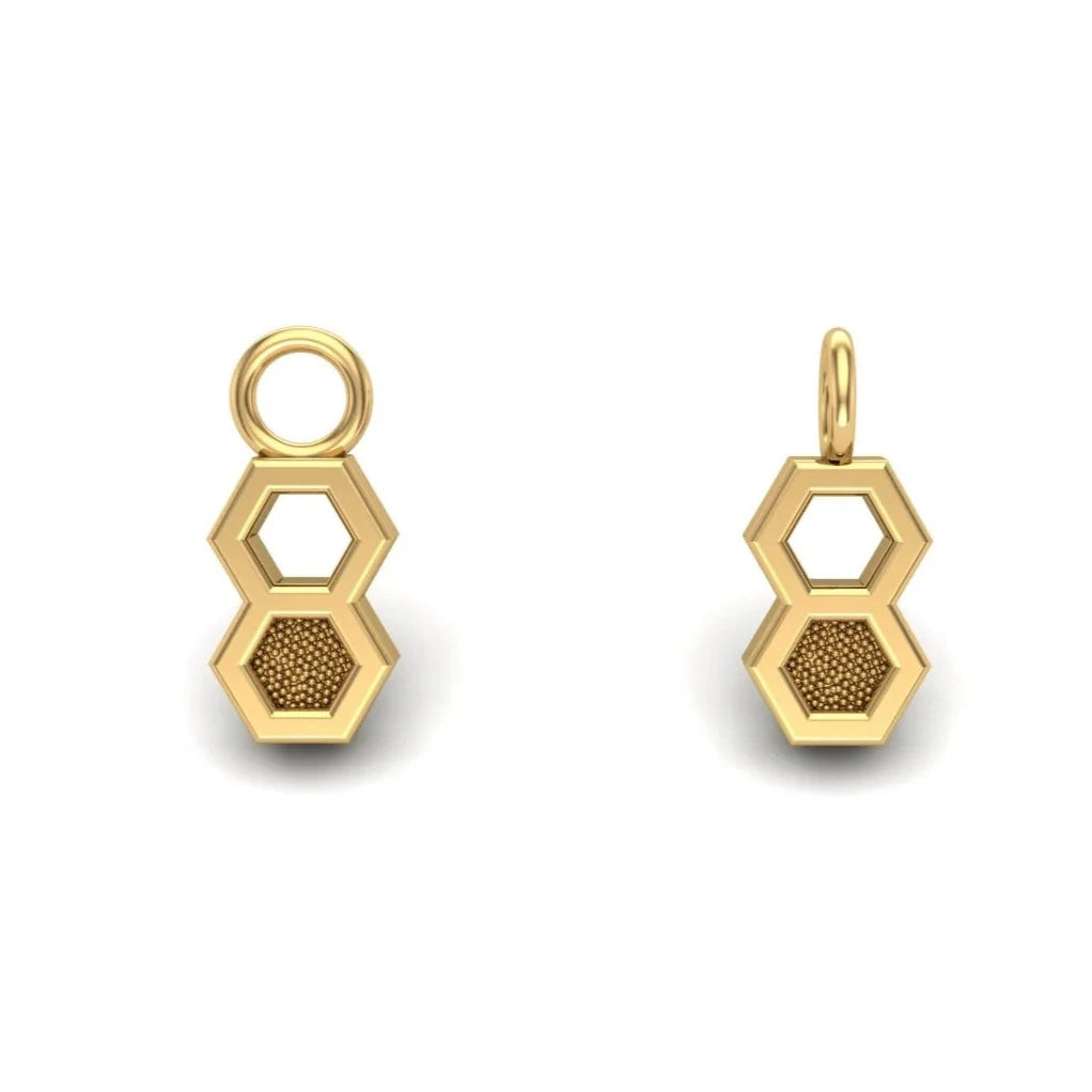 Double Honeycomb Charm from Mushroom — M.US.HROOM