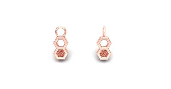 Double Honeycomb Charm from Mushroom — M.US.HROOM