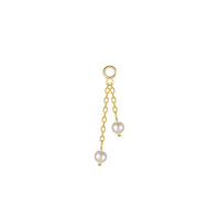 Double Pearl Charm on Chain — Modern Mood