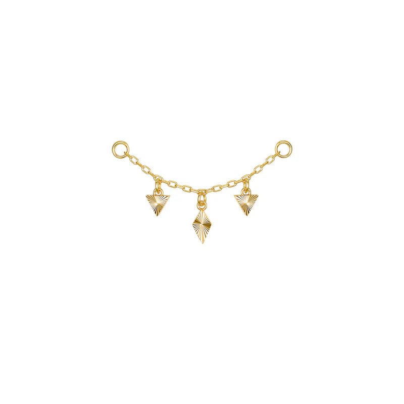 Dripping Ray Kite and Triangle Chain — Modern Mood