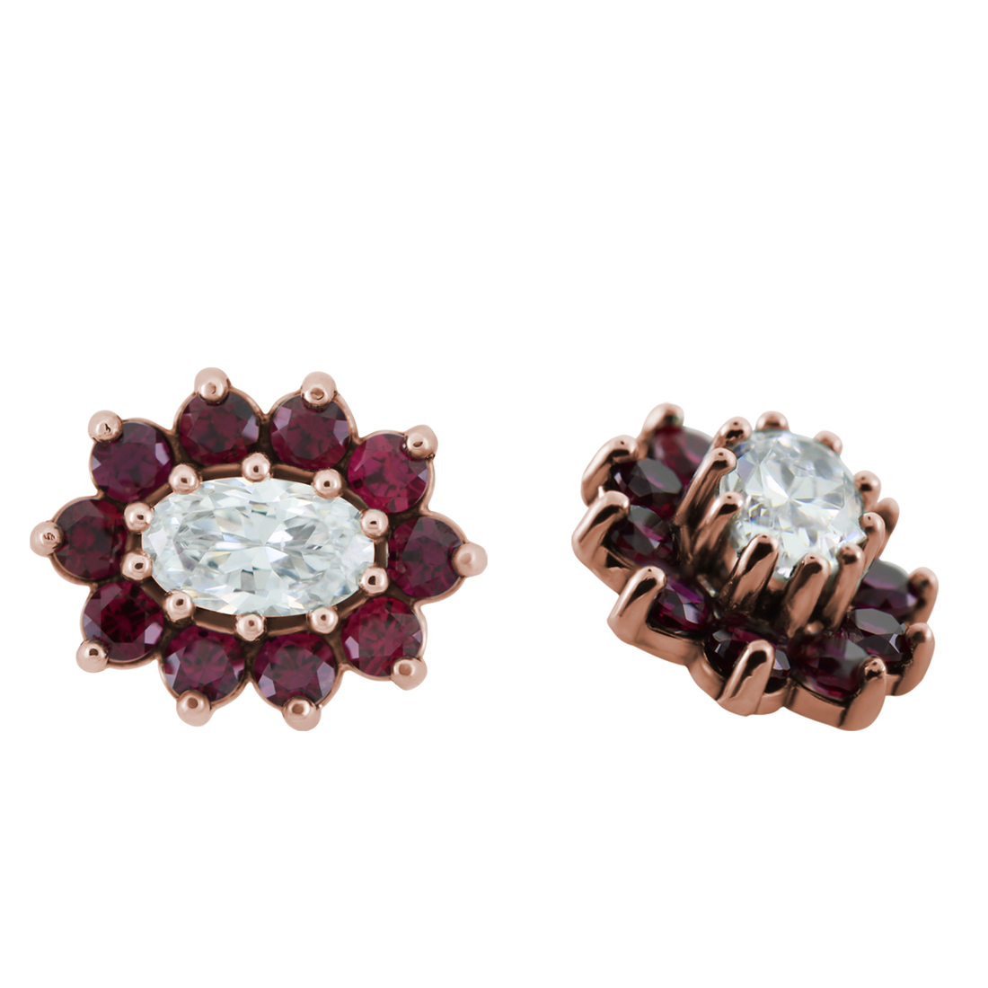 11 Stone Oval Flower