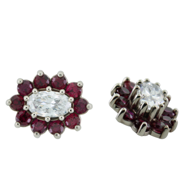 11 Stone Oval Flower