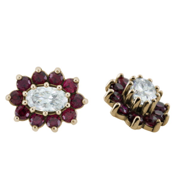 11 Stone Oval Flower