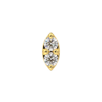 2 Stone Marquise 1.25mm Stones