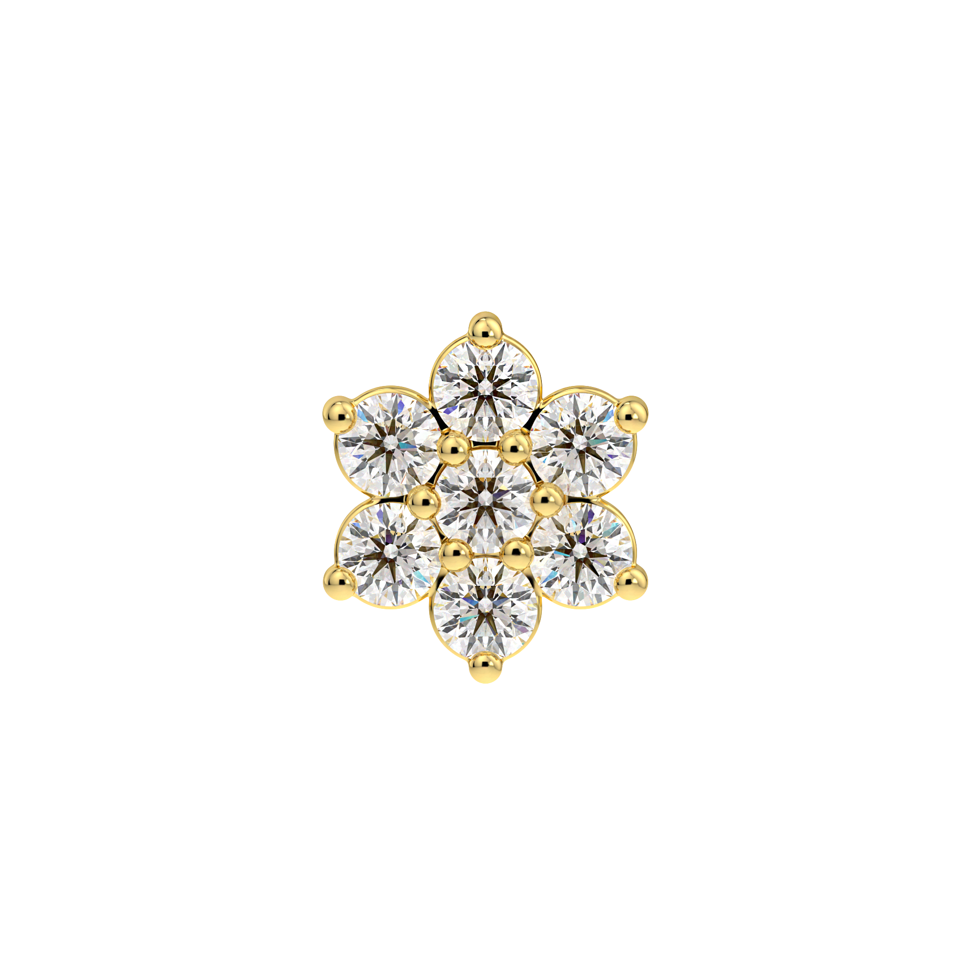7 Stone Flower 2mm Stones