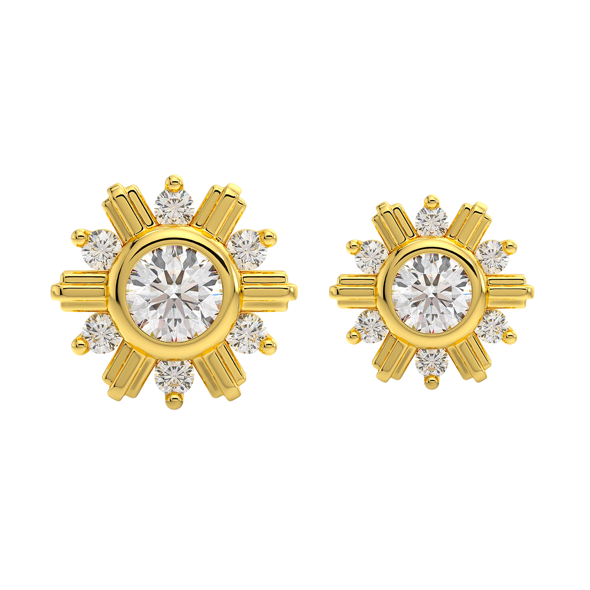 7 Stone Snowflake End With Diamond