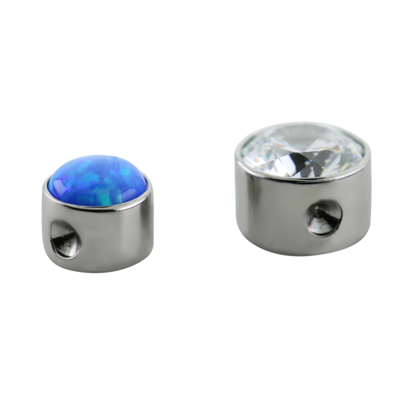 Titanium Captive Bezel End