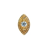 Double Millgrain Marquise End With Diamond