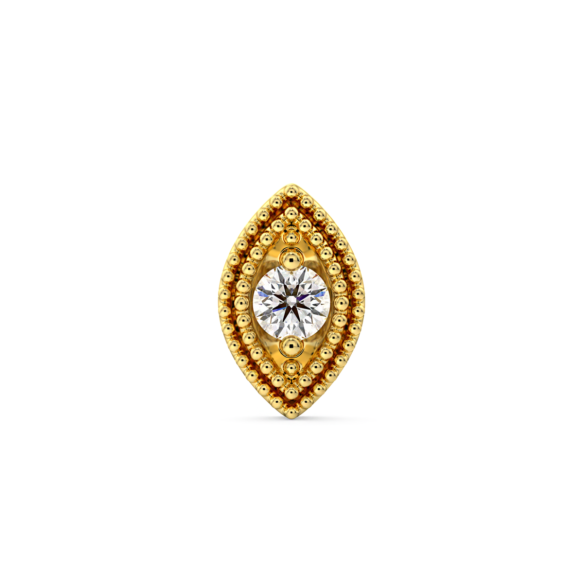 Double Millgrain Marquise