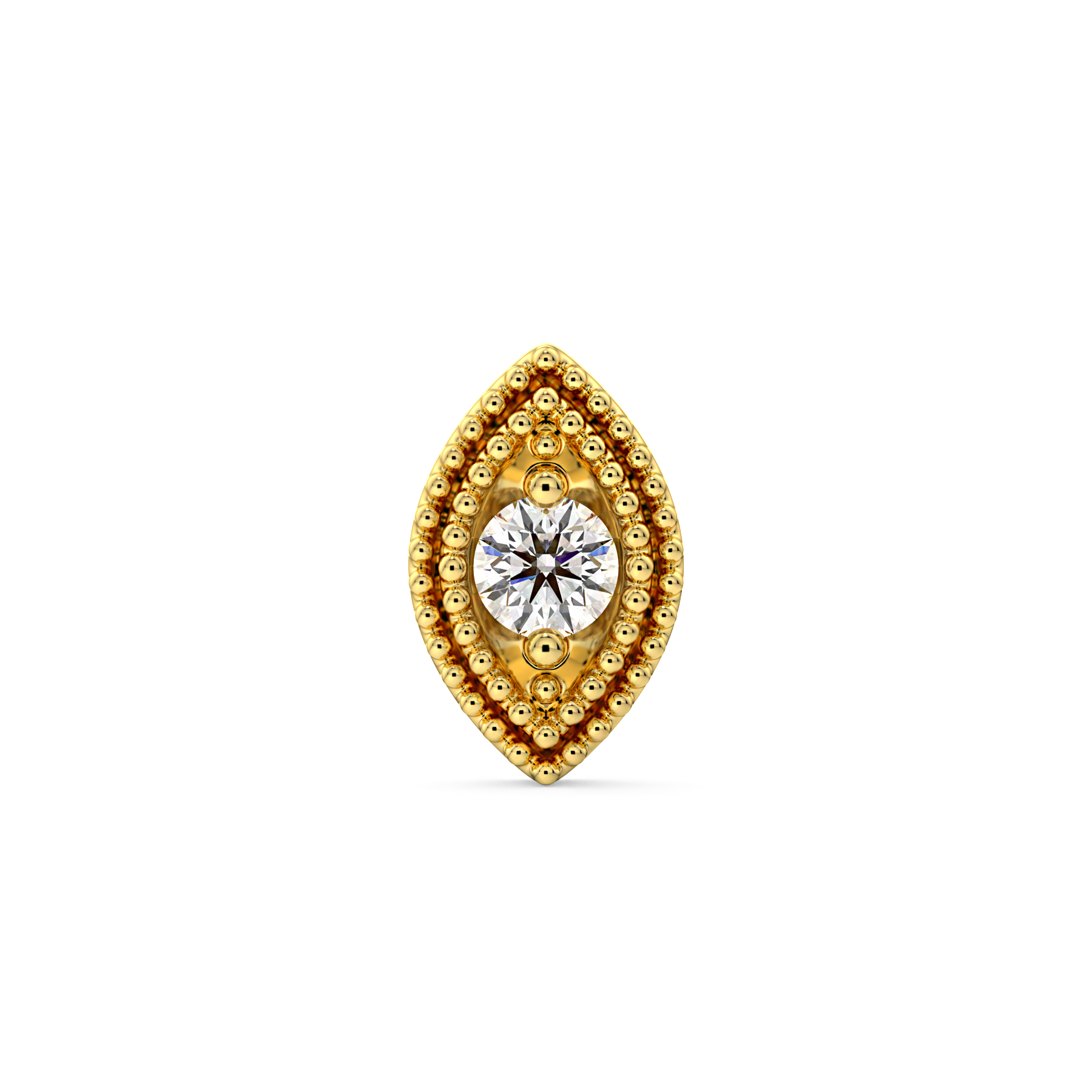 Double Millgrain Marquise