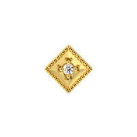 Diamond Millgrain End With Diamond