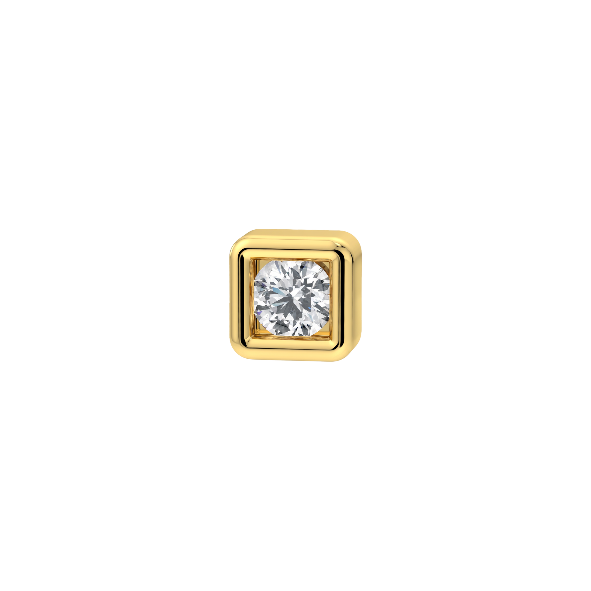 Diamond Round Stone End With Diamond