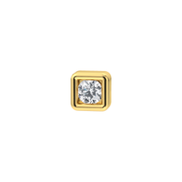Diamond Round Stone End With Diamond
