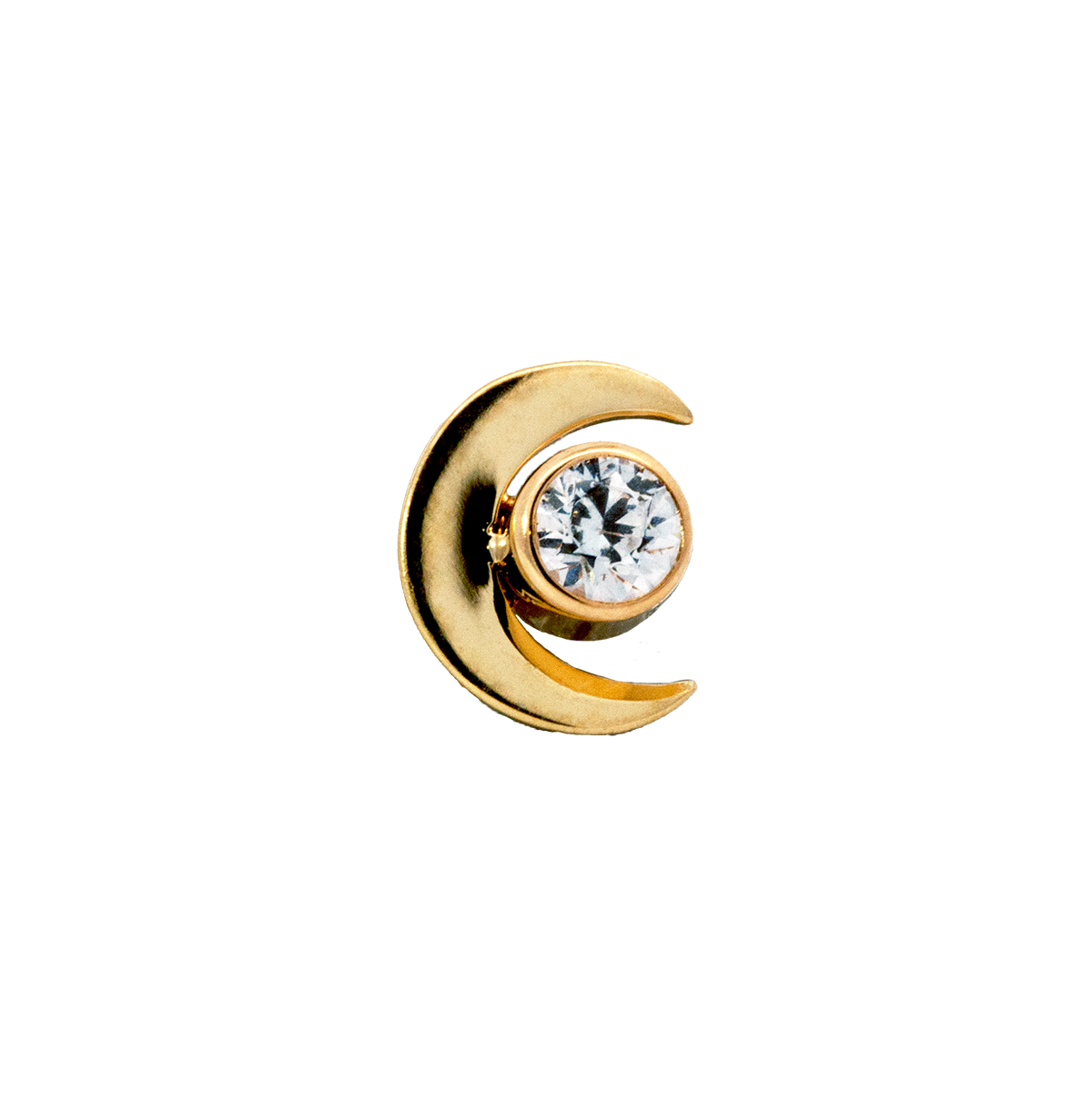 Moon & Bezel End With Diamond