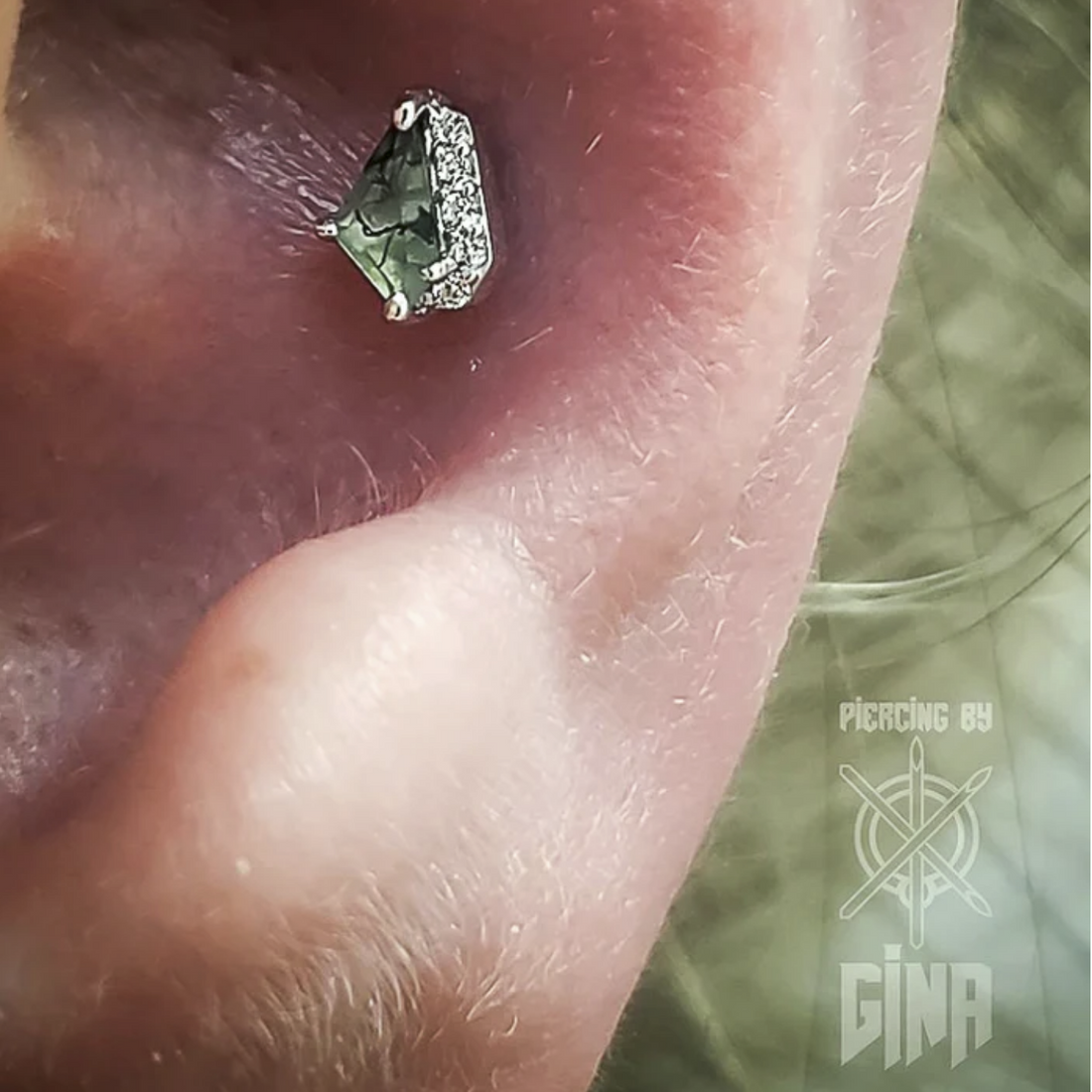 Elevate with Moss Agate and CZ — Buddha