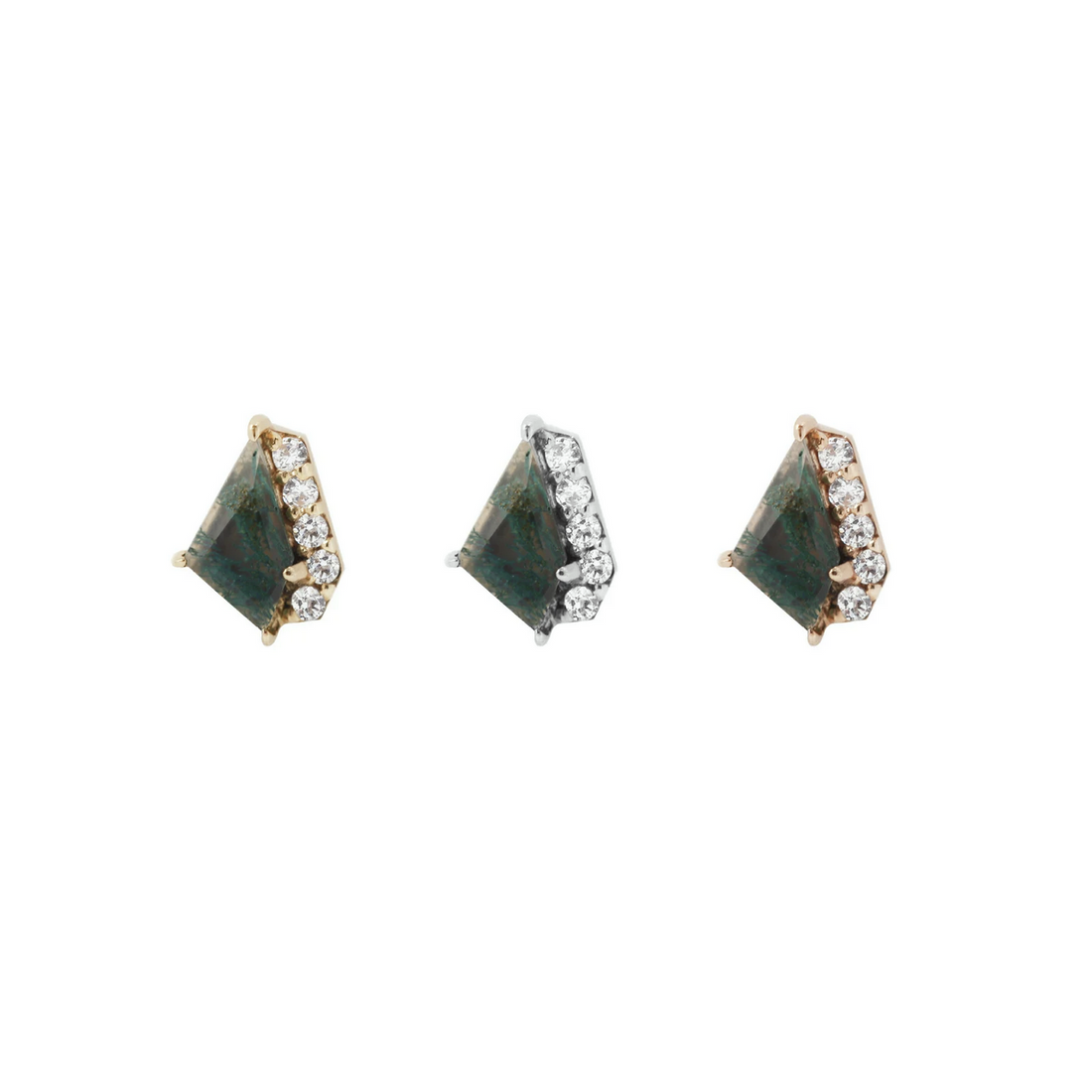 Elevate with Moss Agate and CZ — Buddha