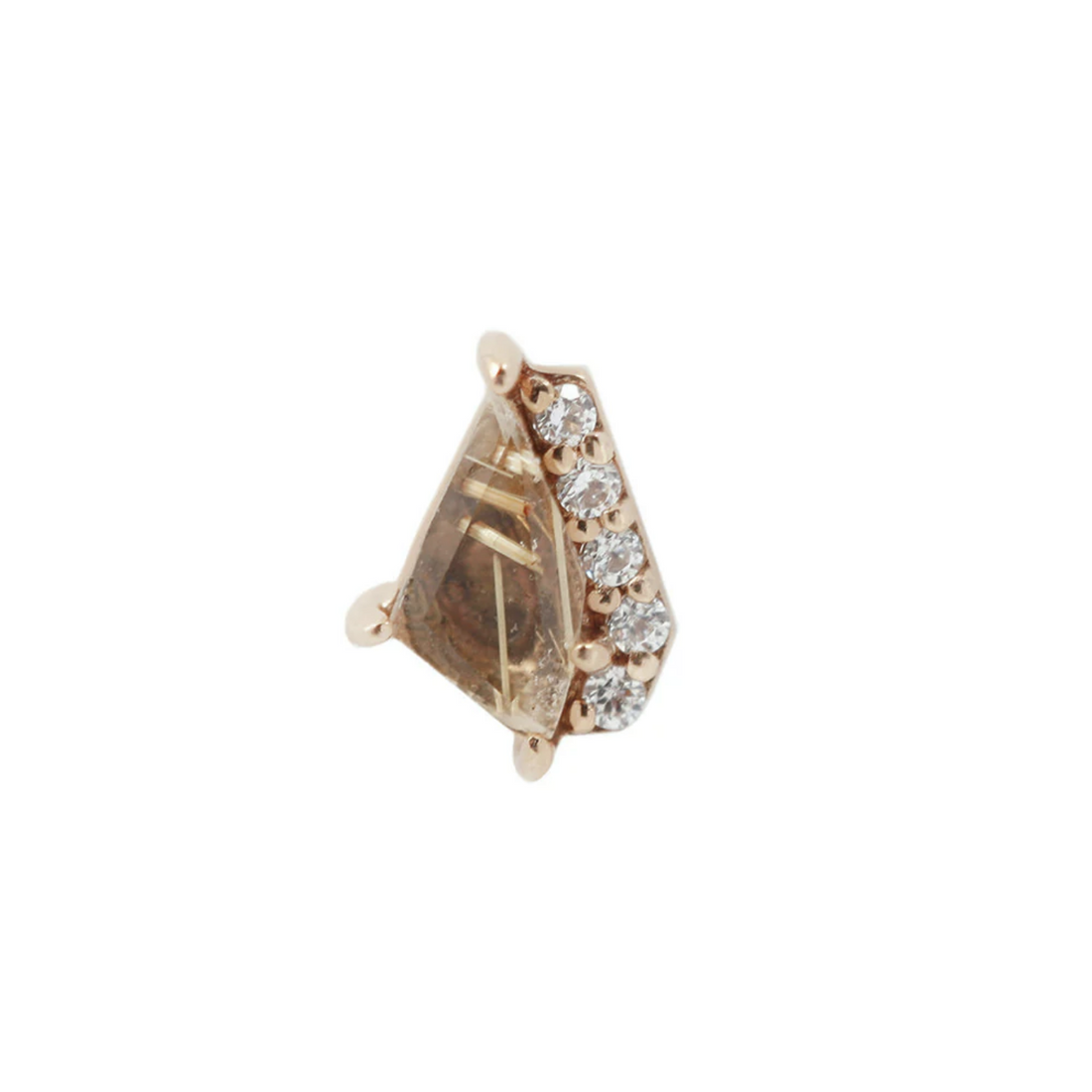 Elevate with Rutilated Quartz and CZ — Buddha