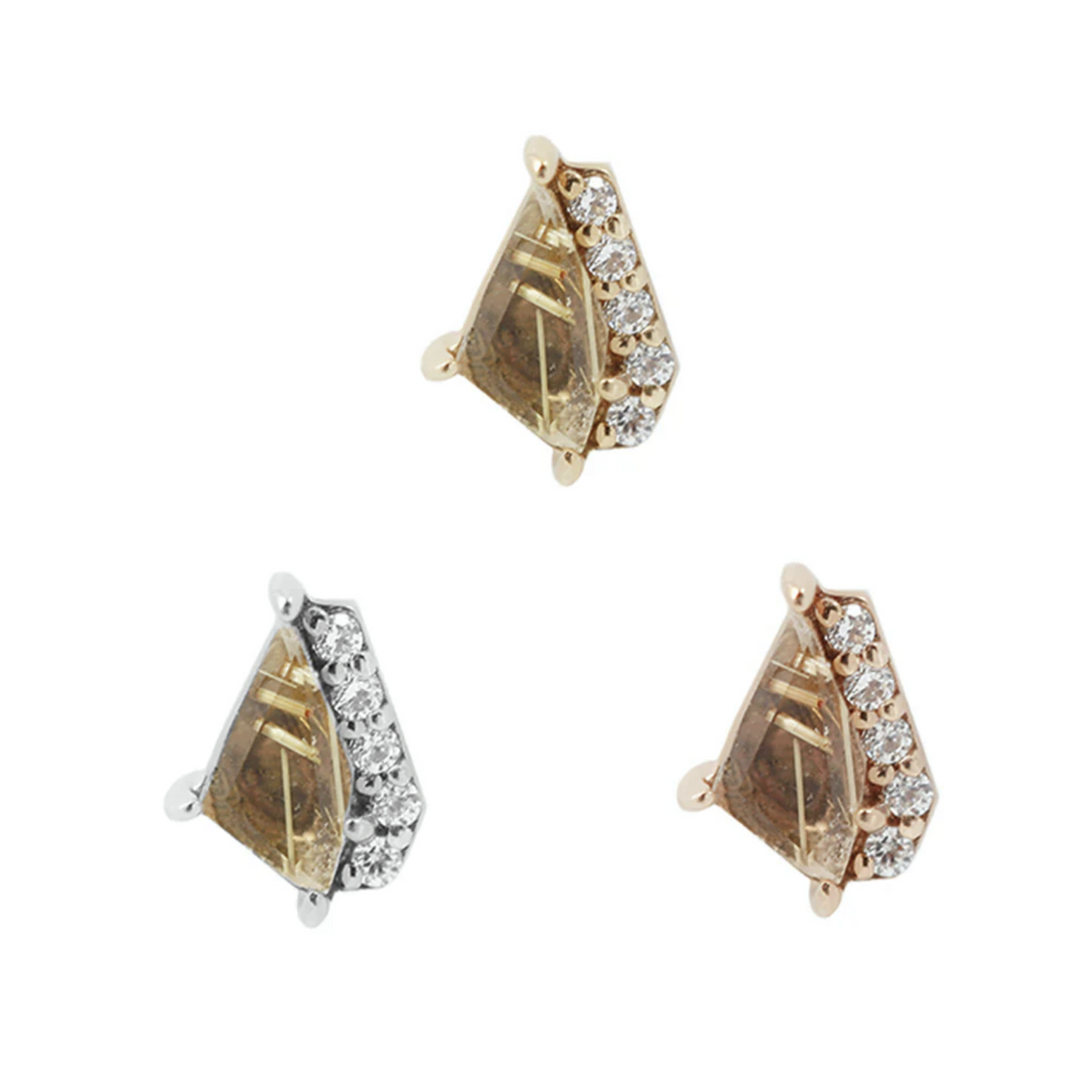 Elevate with Rutilated Quartz and CZ — Buddha