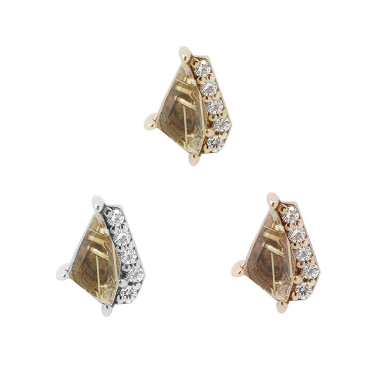 Elevate with Rutilated Quartz and CZ — Buddha